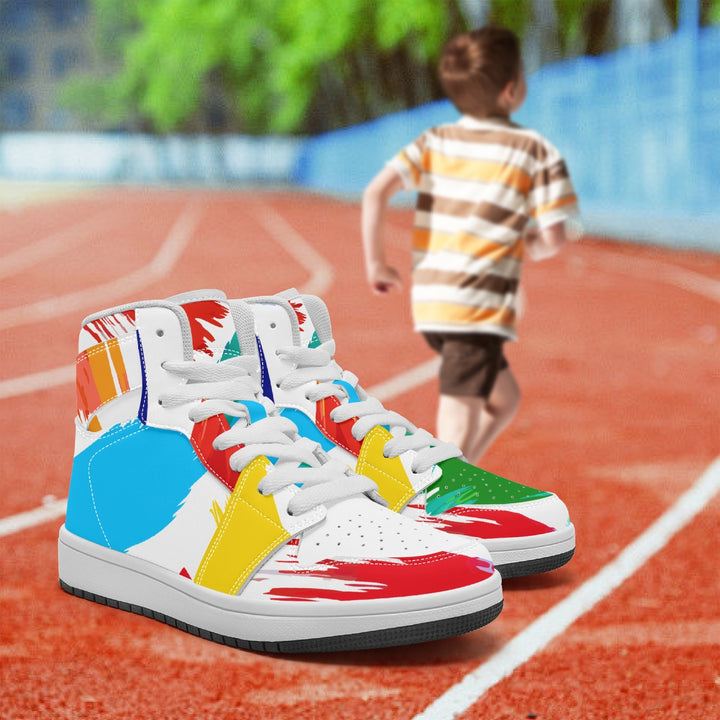 uniquestride, UniqueStride Color Splash Kids' High-Top Sneakers, uniquestride.com, childrens high top converse, nike high tops childrens, infant high top shoes, black converse high tops, childrens high tops, converse high tops infant, childrens high top vans, high top childrens shoes, nike youth high tops, youth nike air force 1 high top, infant nike high tops, youth white high top converse, infant high top vans