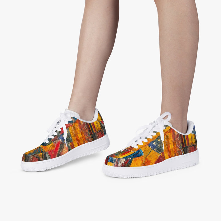 Vibrant Vibes Low-Top Sneakers, uniquestride.com