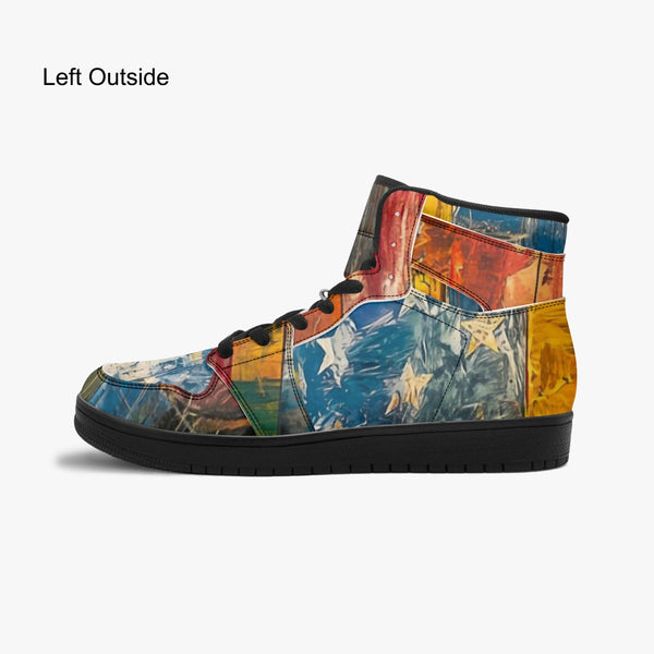 Vibrant Vibes High-Top Sneakers